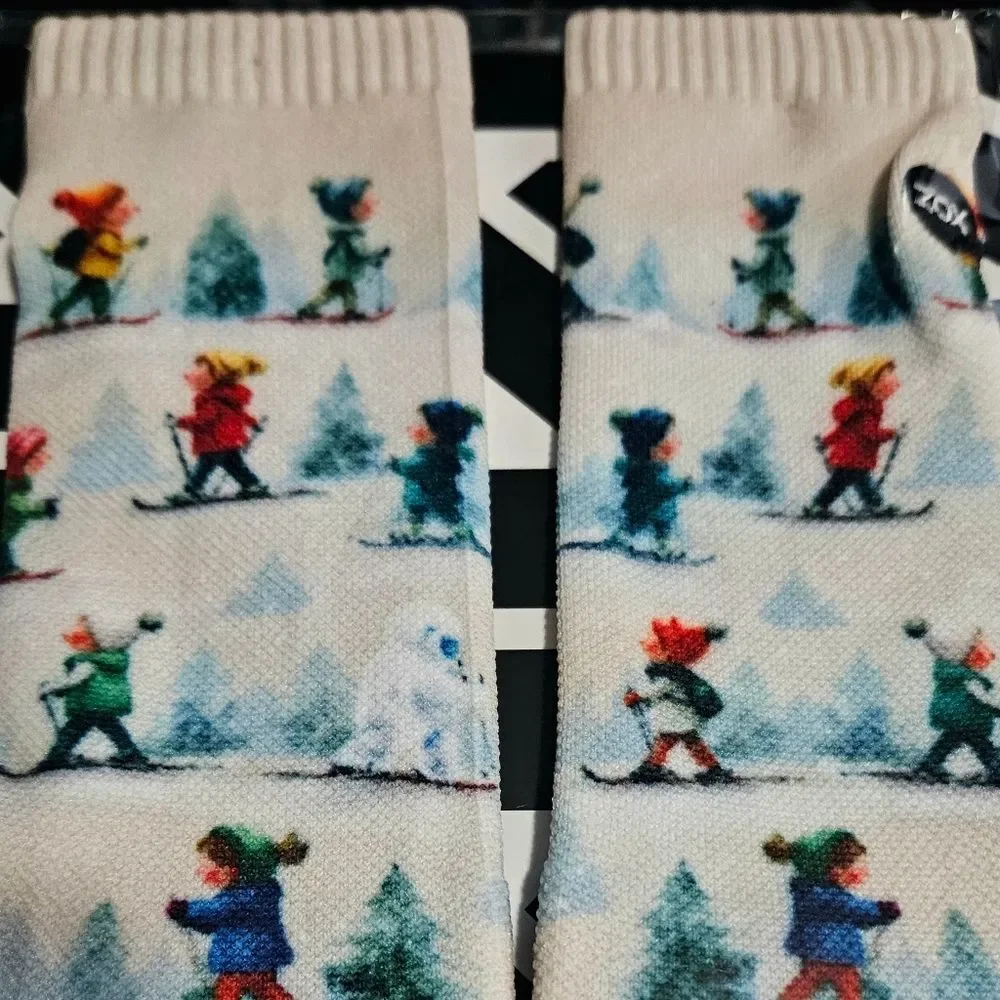 ZOX ADVENT HIDDEN ZOXSOX 2025 YETI SKIING Christmas Winter LONG SOCKS NEW